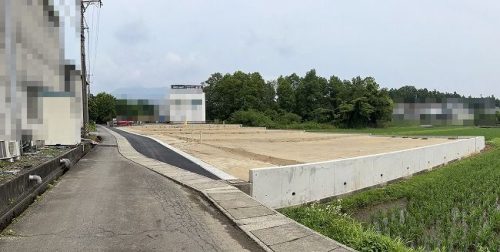 南側道路（５号地側）より撮影