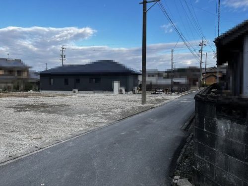 前面道路 １号地(南西)側より撮影