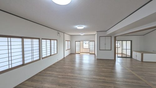 2階広間 全体（北側より撮影）