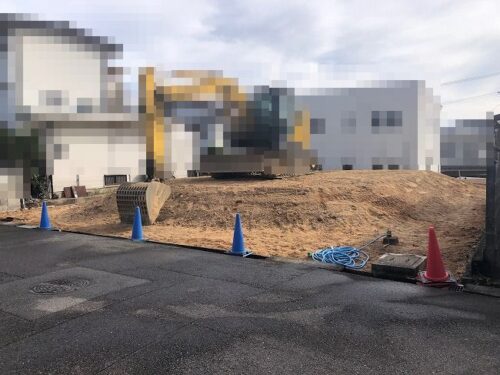 現地土地写真（整地中）