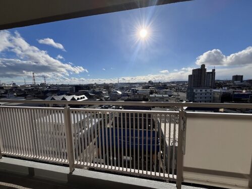 ベランダ南方面