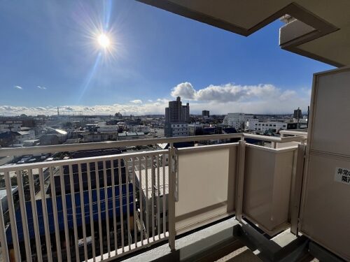 ベランダ南西方面